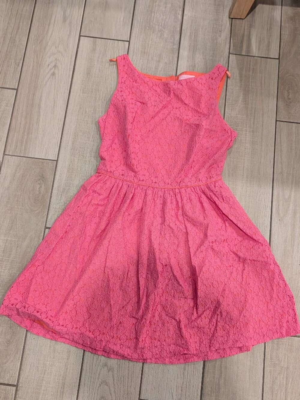 Lilly Pulitzer Women's Size 10 Pink Lace Fit & Flare Dress